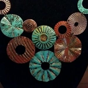 Necklace and Earrings, statement piece.